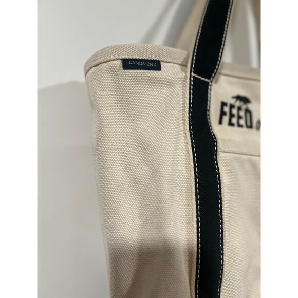 Lands End Feed The Beast Canvas Tote - Picture 4 of 11
